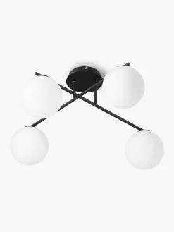 Plafondlamp Atlanta van opaalglas