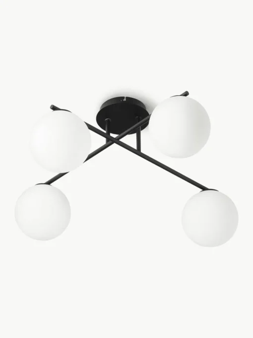 Plafondlamp Atlanta van opaalglas