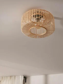 Plafondlamp Bromo van bamboehout