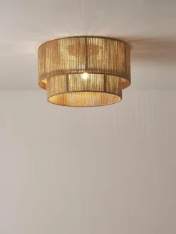 Plafondlamp Cecillia van jute