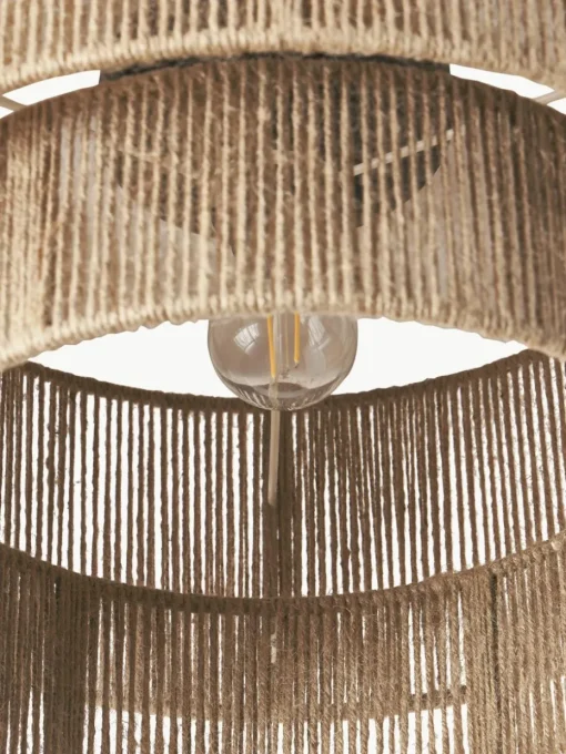 Plafondlamp Cecillia van jute