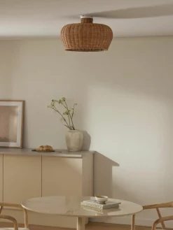 Plafondlamp Krisa van rotan