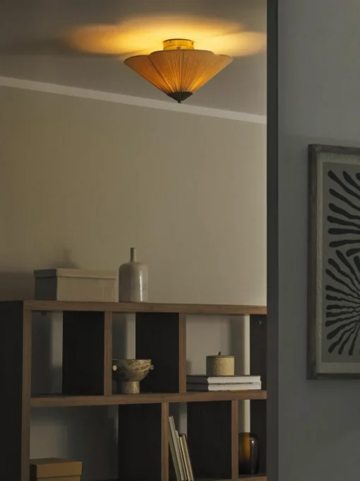 Plafondlamp Leora met omgekeerde lampenkap