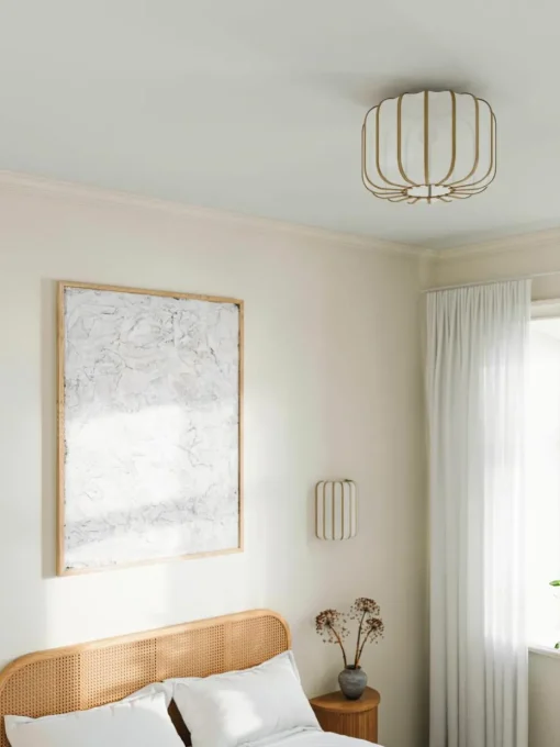 Plafondlamp Salma van bamboehout