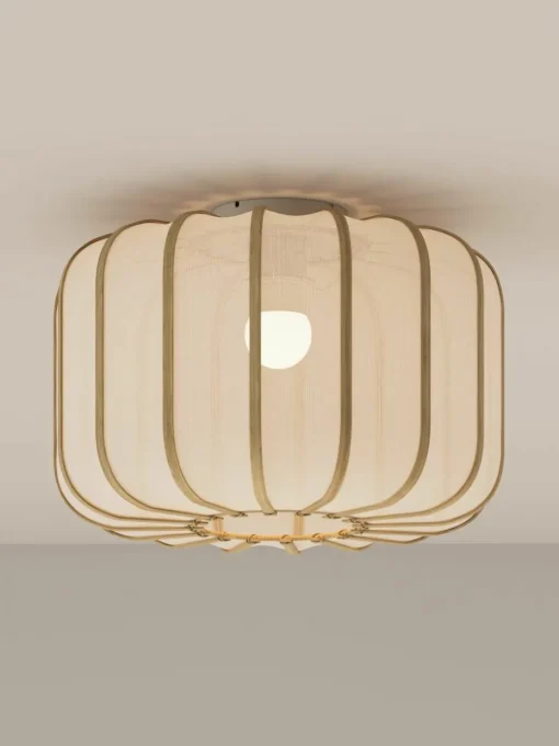 Plafondlamp Salma van bamboehout