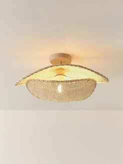 Plafondlamp Senja van rotan