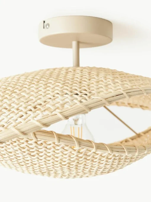 Plafondlamp Senja van rotan