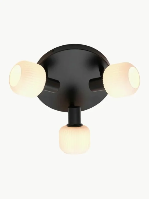 Plafondspot Milford Mini van mondgeblazen opaalglas