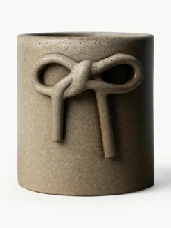 Plantenpot Bow van keramiek, H 11 cm