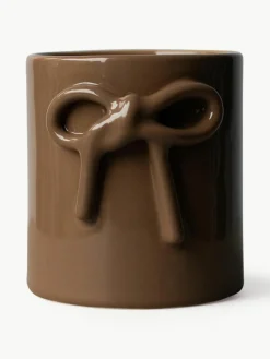 Plantenpot Bow van keramiek, H 11 cm