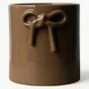 Plantenpot Bow van keramiek, H 14 cm