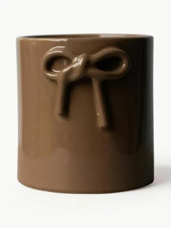 Plantenpot Bow van keramiek, H 14 cm