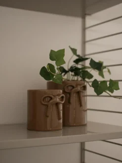 Plantenpot Bow van keramiek, H 11 cm