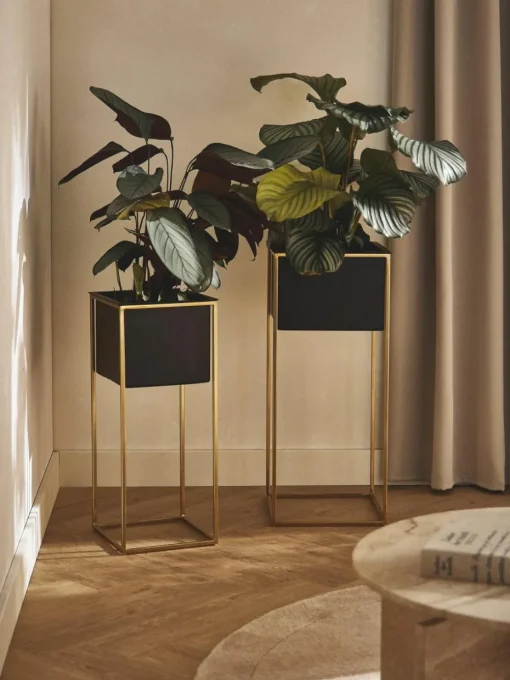 Plantenpottenset Leilani van metaal, set van 2
