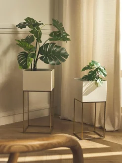 Plantenpottenset Palesa van metaal, set van 2