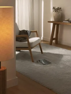 Pluizig hoogpolig vloerkleed Leighton