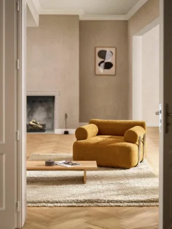 Pluizig hoogpolig vloerkleed Dreamy met franjes