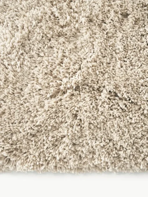 Pluizig hoogpolig vloerkleed Dreamy met franjes