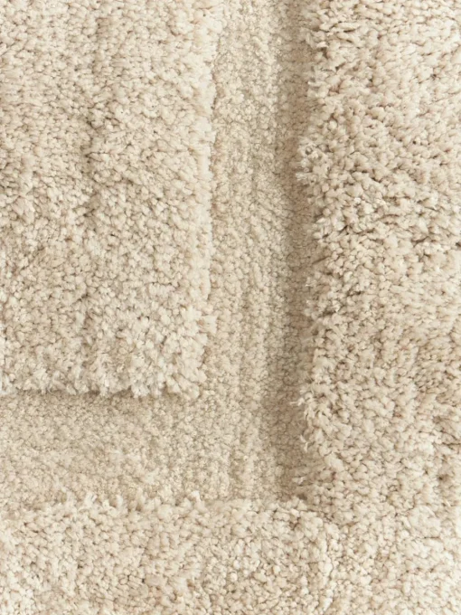 Pluizig hoogpolig vloerkleed Jade met een verhoogde hoog-laag structuur