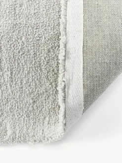 Pluizig hoogpolig vloerkleed Jade met een verhoogde hoog-laag structuur