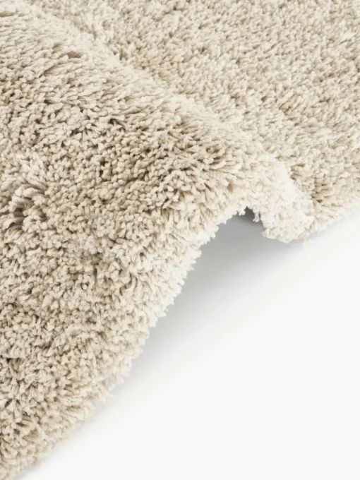 Pluizig hoogpolig vloerkleed Dreamy met franjes
