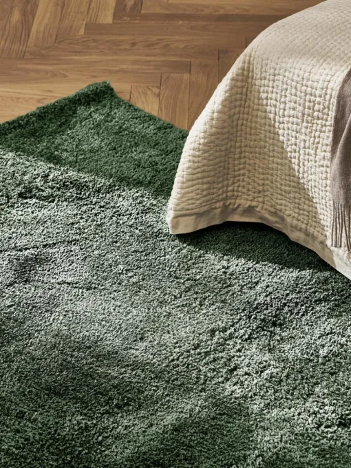 Pluizig hoogpolig vloerkleed Leighton