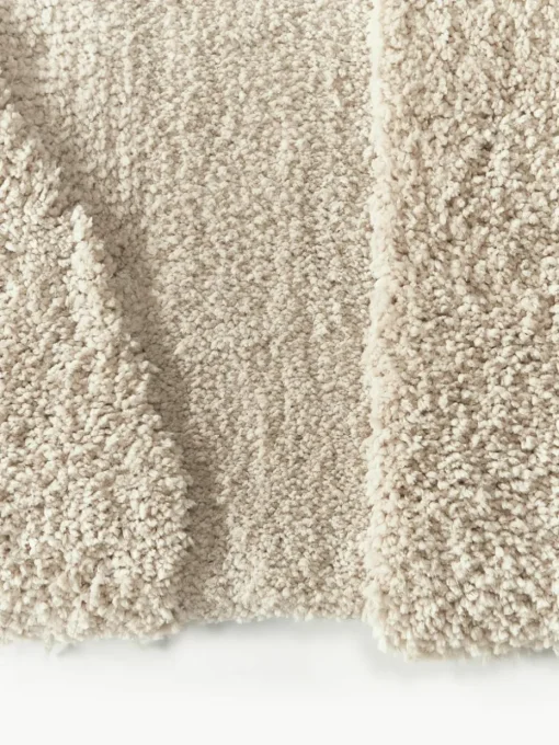 Pluizige hoogpolige loper Jade met verhoogde hoog-laag structuur