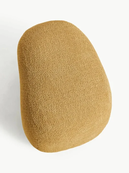 Poef Alba uit teddy-bouclé