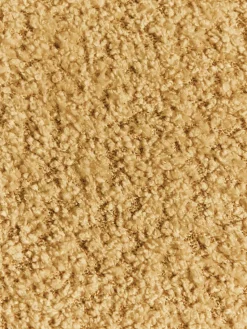 Poef Alba uit teddy-bouclé