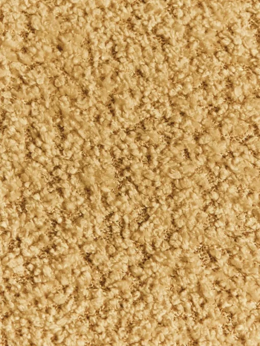 Poef Alba uit teddy-bouclé