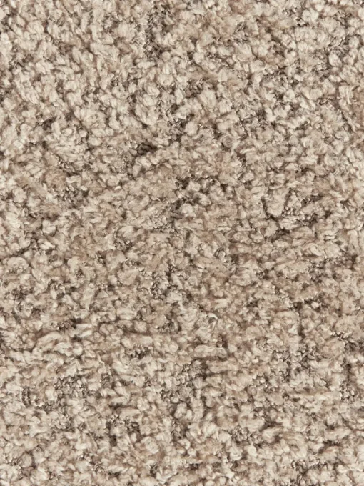 Poef Alba uit teddy-bouclé