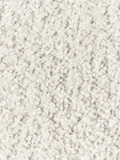 Poef Alba uit teddy-bouclé