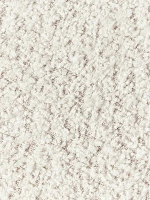 Poef Alba uit teddy-bouclé