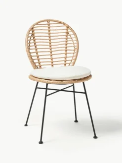 Polyrotan stoelen Cordula met stoelkussen, 2 stuks