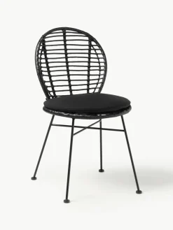 Polyrotan stoelen Cordula met stoelkussen, 2 stuks
