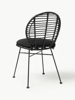 Polyrotan stoelen Cordula met stoelkussen, 2 stuks