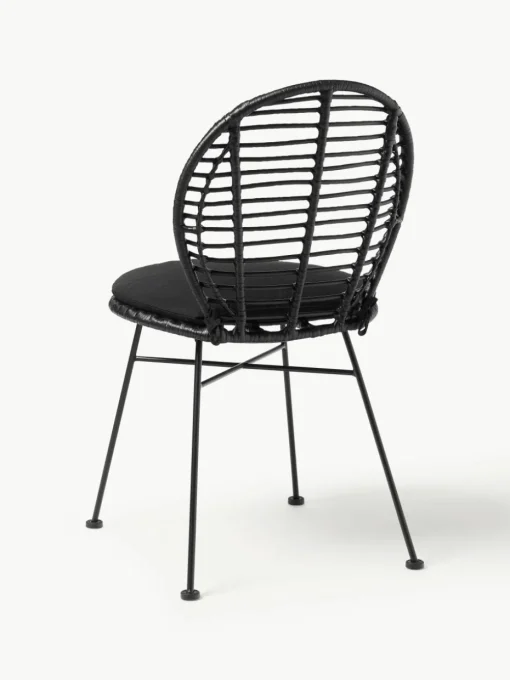 Polyrotan stoelen Cordula met stoelkussen, 2 stuks
