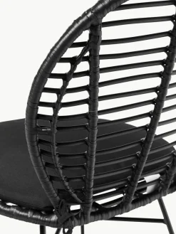 Polyrotan stoelen Cordula met stoelkussen, 2 stuks