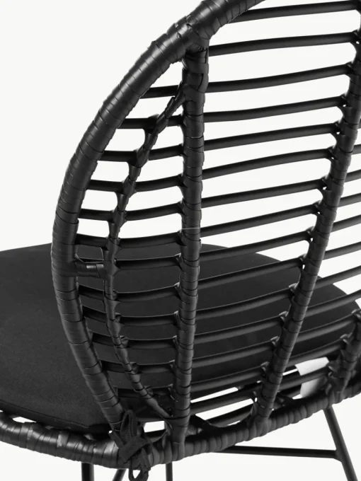 Polyrotan stoelen Cordula met stoelkussen, 2 stuks