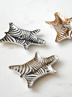 Porselein decoratief dienblad Zebra