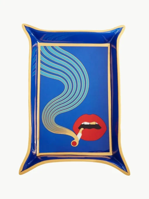 Porselein decoratief dienblad Full Dose pot met goud