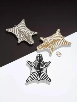 Porselein decoratief dienblad Zebra