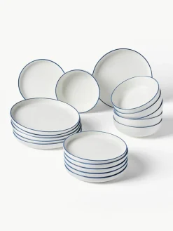 Porselein serviesset Facile, 6 personen (18-delig)