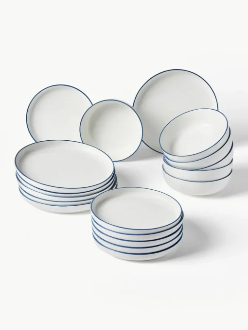 Porselein serviesset Facile, 6 personen (18-delig)
