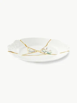 Porseleinen dinerbord Kintsugi