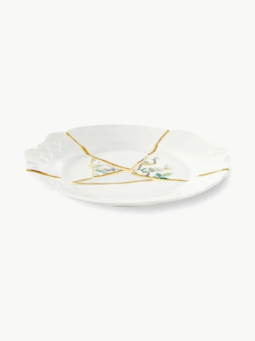 Porseleinen dinerbord Kintsugi
