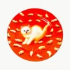 Porseleinen dinerbord Kitten