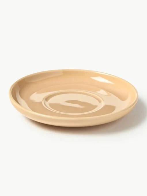 Porseleinen espressokopjes Nessa met schotels, 4 stuks