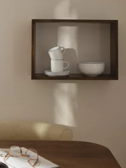 Porseleinen koffiekopjes Facile met schotels, 2 stuks