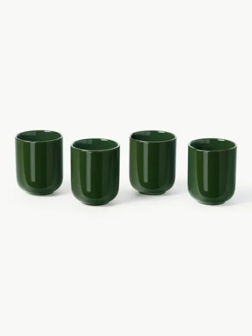 Porseleinen koffiemokken Nessa, 4 stuks